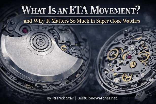 A technical guide to ETA movements and why the movement is the foundation of any super clone watch. Covers Seagull, Mingzhu, Miyota, Swiss ETA, and Rolex and AP manufacture calibers.
