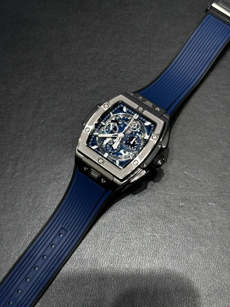 Hublot Spirit of Big Bang Ref. 641.NX.7170.LR Super Clone Watch – Titanium Skeleton Dial Rubber Strap Fake Replica - Image 2