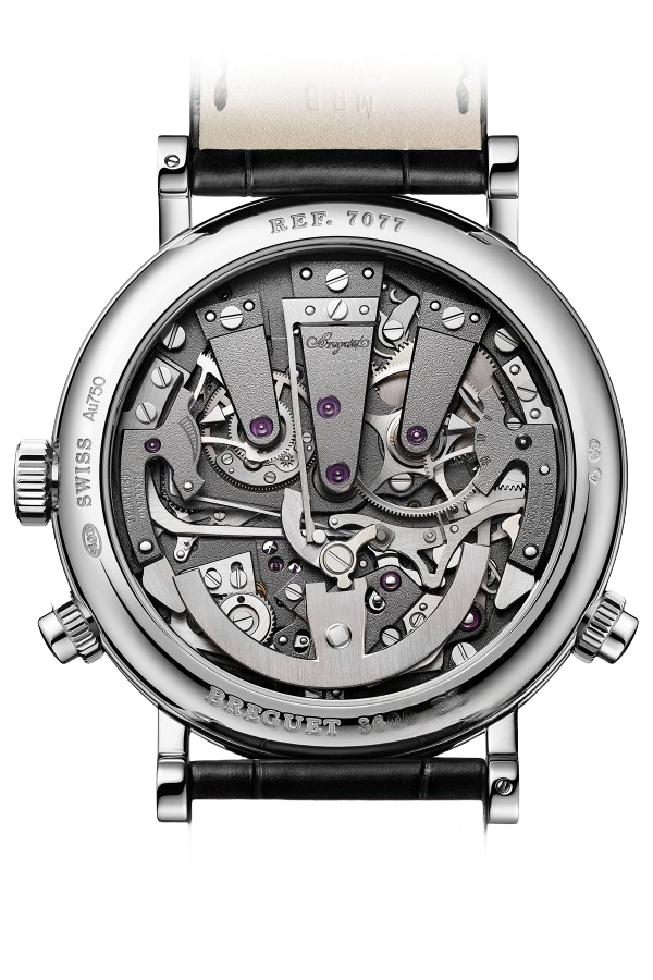 Breguet Tradition Chronograph Ref. 7077BB/GY/9XV Super Clone Watch – Openworked Grey Dial White Gold Fake Replica - Image 2