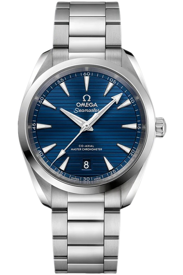 Omega Seamaster Ref. 220.10.38.20.03.001 Super Clone Watch – Blue Dial Stainless Steel Bracelet Fake Replica