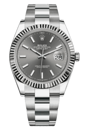 Rolex Datejust 41mm Super Clone Swiss Watch Stainless Steel Jubilee Bracelet Blue Dial Ref M126334-0013-3235 Swiss Movement