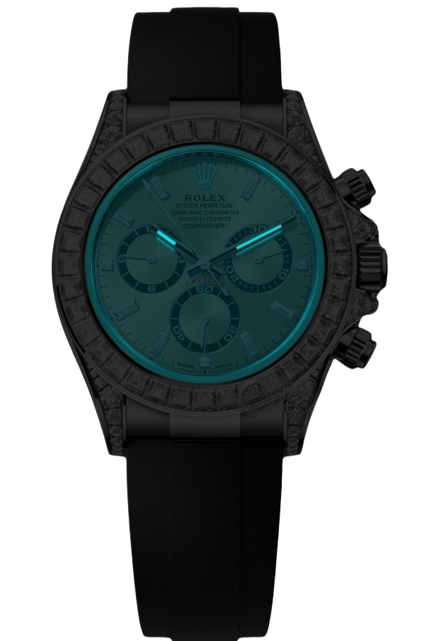 Rolex Daytona 40mm Super Clone Swiss Watch White Gold Diamond Bezel Oysterflex Strap Diamond Paved Dial Ref M126539TBR-0002 4131 Swiss Movement - Image 2