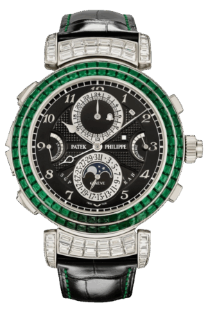 Patek Philippe Grand Complications Ref. 6300/403G-001 Super Clone Watch – White Gold Black Dial Fake Replica