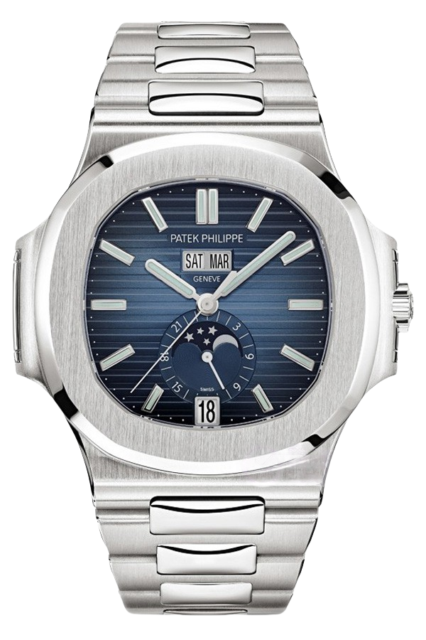 Patek Philippe Nautilus Ref. 5726/1A-014 Super Clone Watch – White Dial Stainless Steel Annual Calendar Fake Replica