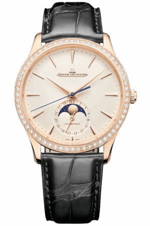 Jaeger-LeCoultre Master Ultra Thin Ref. Q1362503 Super Clone Watch – Blue Dial Rose Gold Case Black Leather Strap Replica