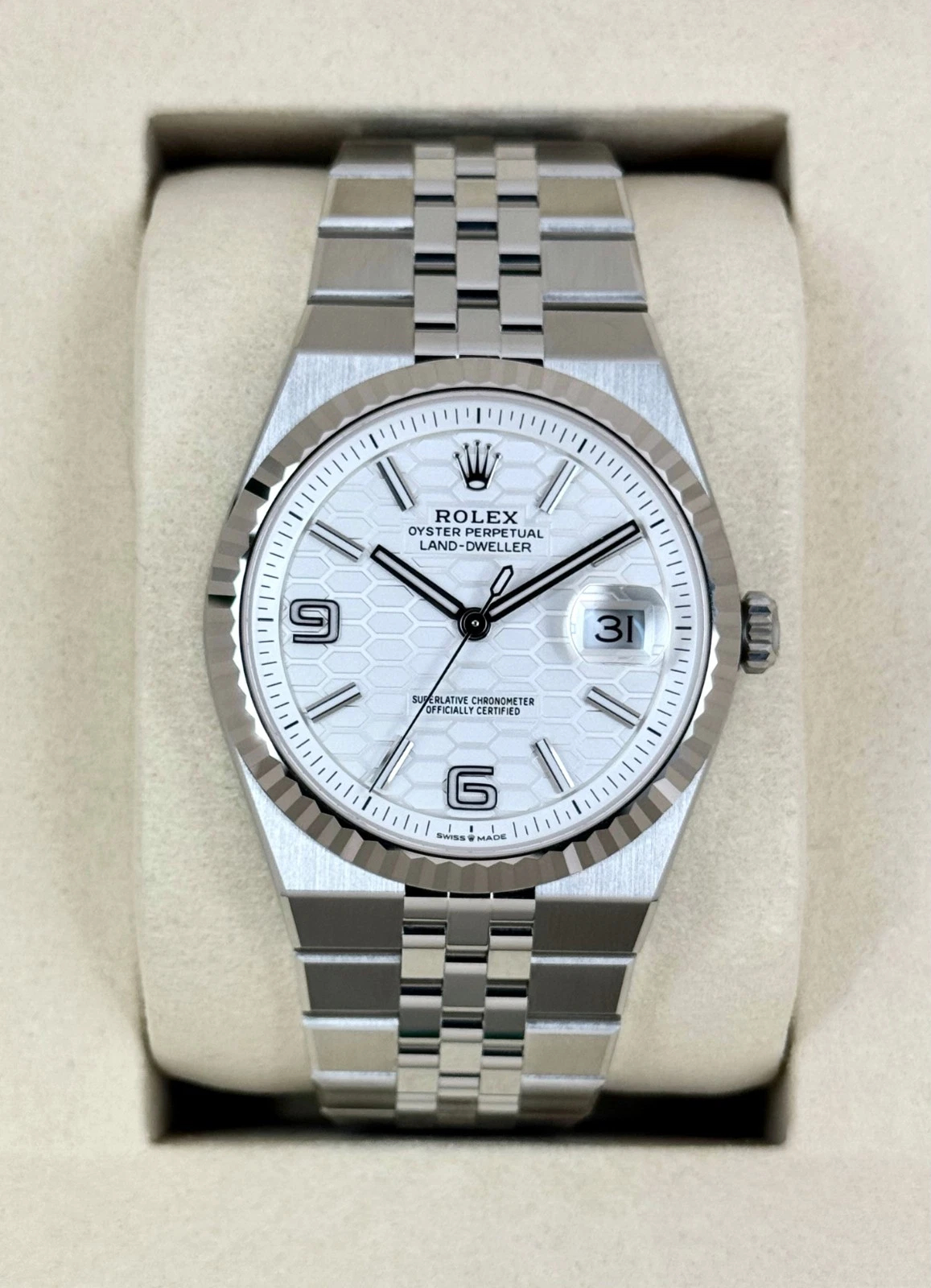 Rolex Land-Dweller 40mm M127334-0001 Super Clone Watch – Oyster Steel White Dial Replica - 图片 2