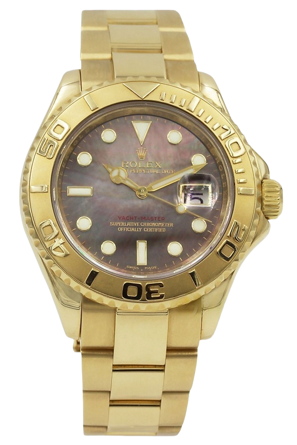 Rolex Yacht-Master 40 White Dial 18K Yellow Gold Super Clone Swiss Replica Watch Ref 16628-0004