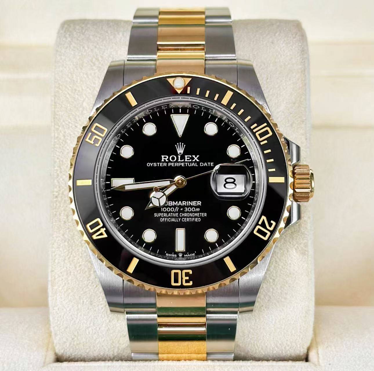 Rolex Submariner Black Dial Two Tone SuperClone Swiss Replica Watch Ref 126613LN 3235Swiss Movement - 图片 3