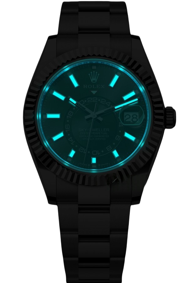 Rolex Sky-Dweller Green Dial Super Clone Swiss ReplicaWatch Oyster Bracelet Ref 336934 9002 Swiss Movement - Image 2