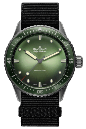 Blancpain Fifty Fathoms Ref. 5005-0153-NABA Super Clone Watch – Limited Edition Deep Diver Black Dial Fake Replica