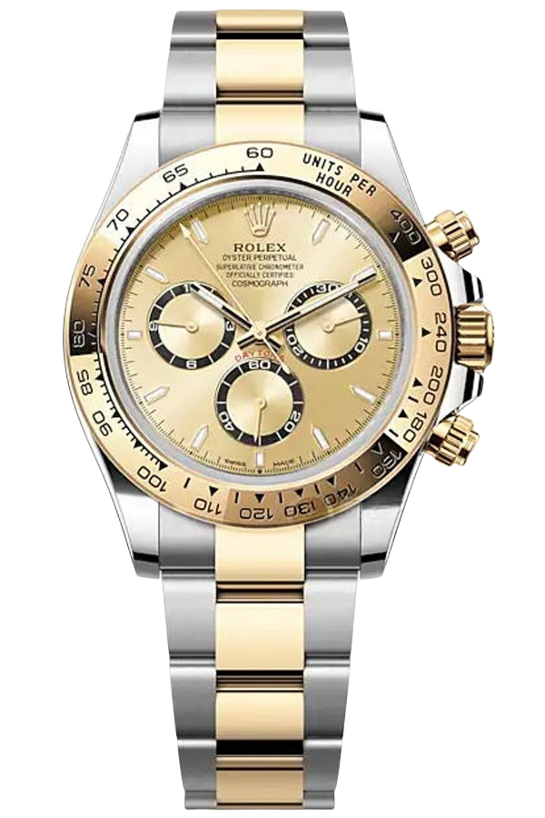Rolex Daytona M126503-0004 Super Clone – White Dial 40mm Two-Tone Gold Swiss Replica Watch