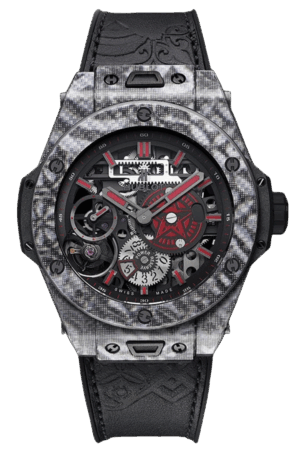 Hublot Big Bang Ref. 414.YF.1137.VR.SHF18 Super Clone Watch – Black Ceramic Skeleton Dial Rubber Strap Fake Replica