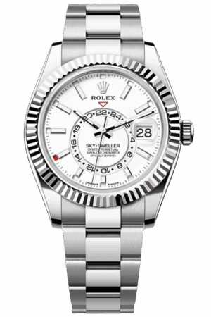 Rolex Sky-Dweller Black Dial Super Clone Swiss Replica Watch Jubilee Bracelet Ref M336934-0003 Swiss 9002 Movement