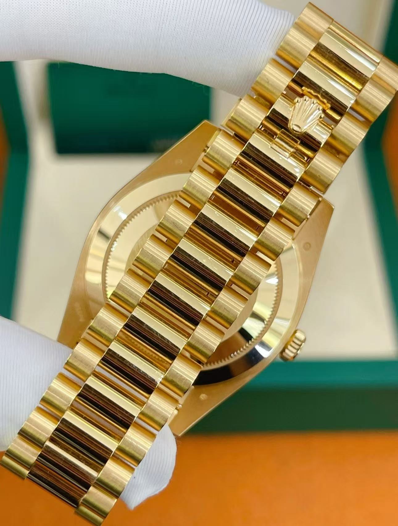 Rolex Day-Date Super Clone Swiss Replica Watch Ref M228348RBR-0039 Black Sugar Dial 3255 Swiss Movement - Image 5