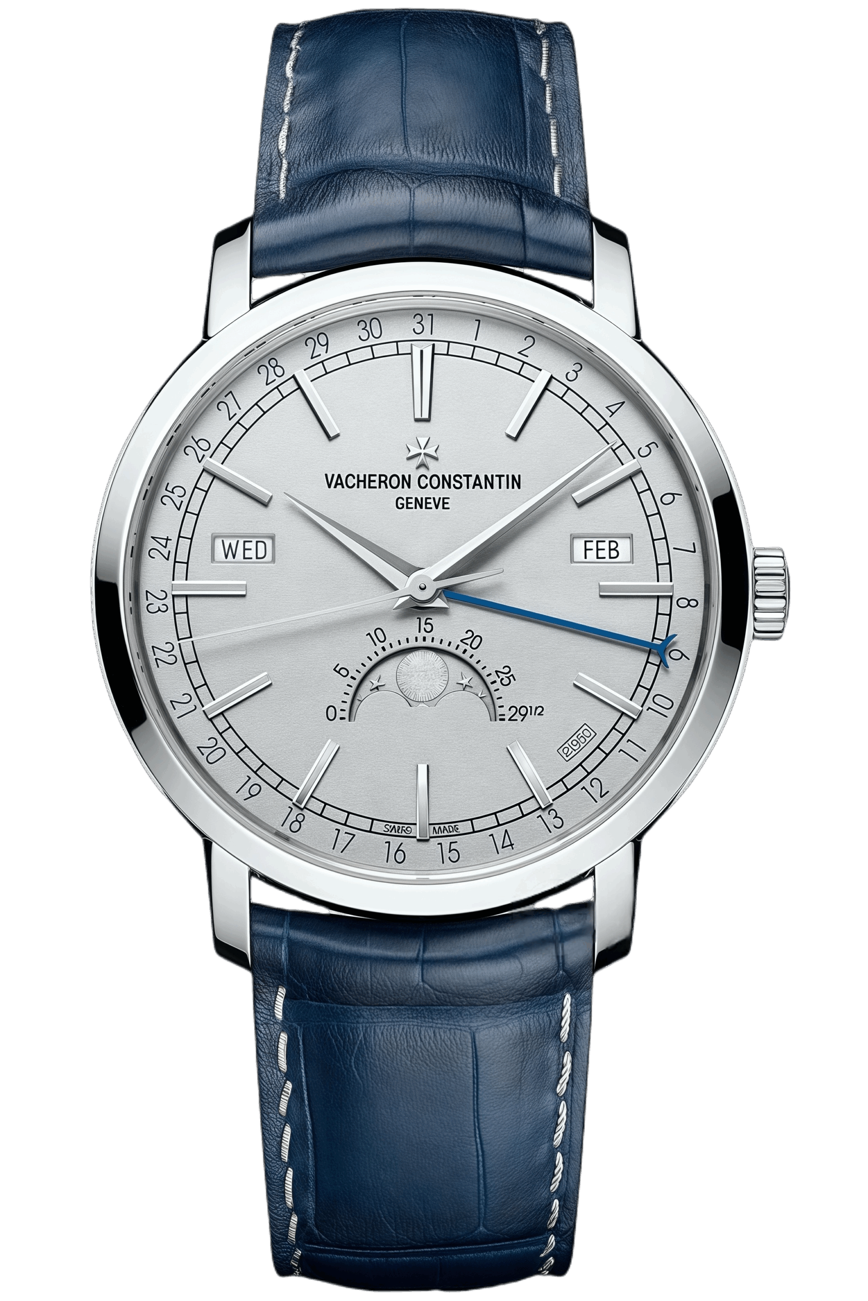 Vacheron Constantin Traditionnelle Ref. 4010T/000P-B345 Super Clone Watch – Moonphase Silver Dial Platinum Case Replica