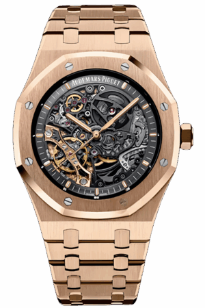Audemars Piguet Royal Oak Ref. 15407OR.OO.1220OR.01 Super Clone Watch – 41mm Rose Gold Skeleton Dial Swiss Replica