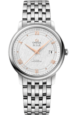 Omega De Ville Ref. 424.10.40.20.02.004 Super Clone Watch – Silver Dial Stainless Steel Bracelet Fake Replica