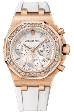 Audemars Piguet Royal Oak Offshore 26231OR.ZZ.D010CA.01 Super Clone Watch – Rose Gold Diamond Chronograph Ladies Replica