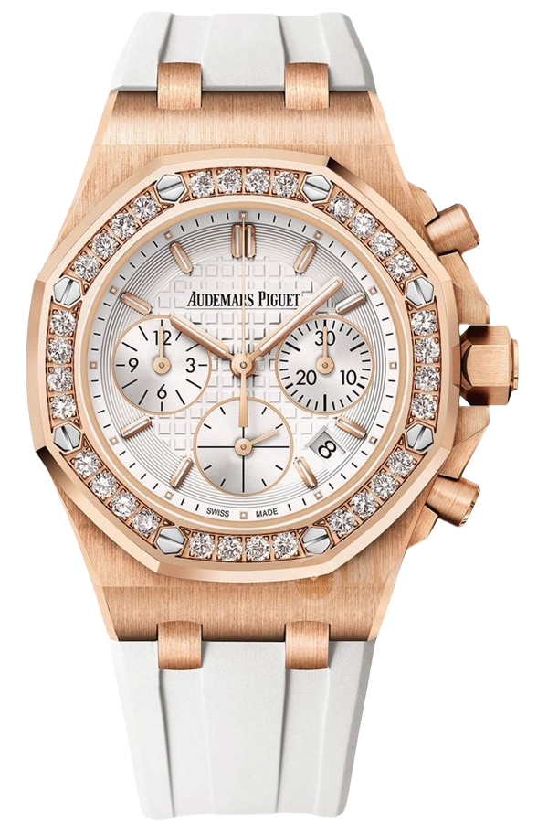 Audemars Piguet Royal Oak Offshore 26231OR.ZZ.D010CA.01 Super Clone Watch – Rose Gold Diamond Chronograph Ladies Replica
