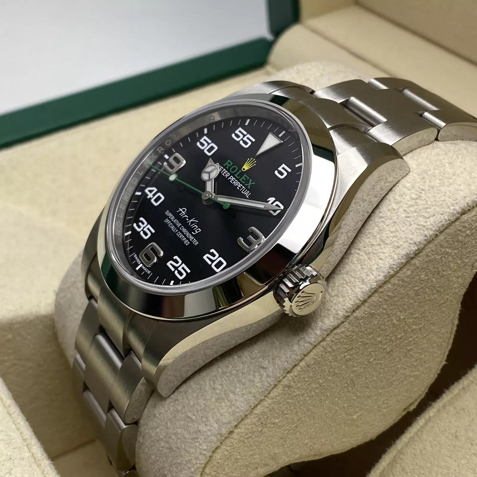 Rolex Air-King Black Dial Super Clone Swiss Replica Watch Ref 126900 3230 Movement - 图片 5