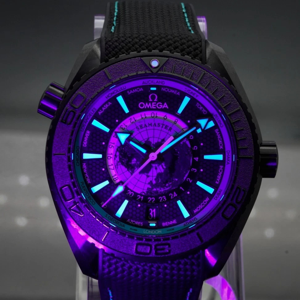 Omega Seamaster Planet Ocean Ref. 215.92.46.22.01.006 Super Clone Watch – Black Dial GMT Ceramic Bezel Replica - Image 4