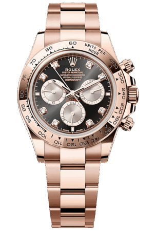 Rolex Daytona M126505-0002 Super Clone – Everose Gold 40mm Black Dial Swiss Replica