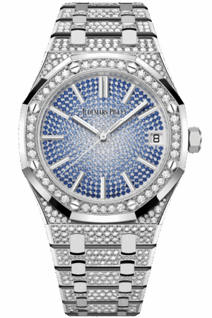 Audemars Piguet Royal Oak Ref. 15512BC.ZZ.1322BC.01 Super Clone Watch – Diamond Bezel & Dial White Gold Swiss Replica