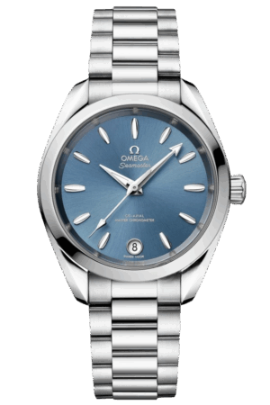 Omega Seamaster Ref. 220.10.34.20.03.002 Super Clone Watch – Blue Dial Stainless Steel Bracelet Fake Replica