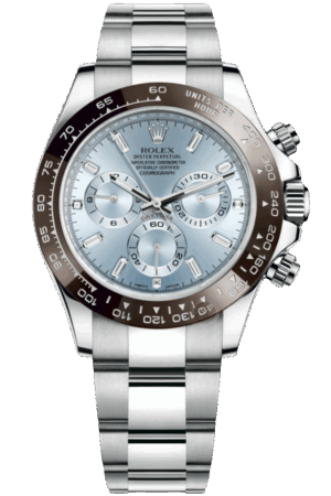 Rolex Daytona lce BlueDial with Baguette Diamonds Super CloneSwiss Replica Watch Ref116506 4130 Swiss Movement