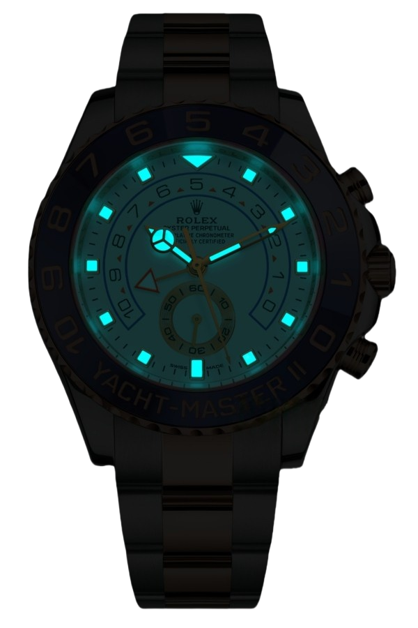 Rolex Yacht-Master II Everose Rolesor Two-Tone Super Clone Swiss Replica Watch Ref M116681-0002 Blue Bezel 44mm - Image 2