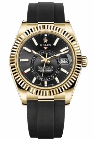 Rolex Sky-Dweller Champagne Dial Super Clone Swiss Replica Watch Oyster Bracelet Ref M326238-0009 Swiss 9001 Movement