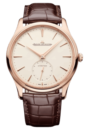 Jaeger-LeCoultre Master Ultra Thin Ref. 1212510 Super Clone Watch – Silver Dial Rose Gold Case Black Leather Strap Replica