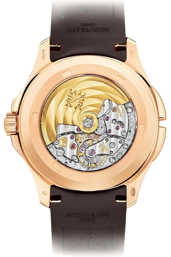 Patek Philippe Aquanaut Ref. 5164R-001 Super Clone Watch – Rose Gold Brown Dial Travel Time Fake Replica - Image 2