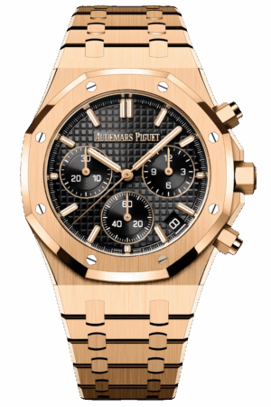 Audemars Piguet Royal Oak Chronograph Ref. 26240OR.OO.1320OR.06 Super Clone Watch – 18K Rose Gold Case & Bracelet Green Dial Swiss Replica