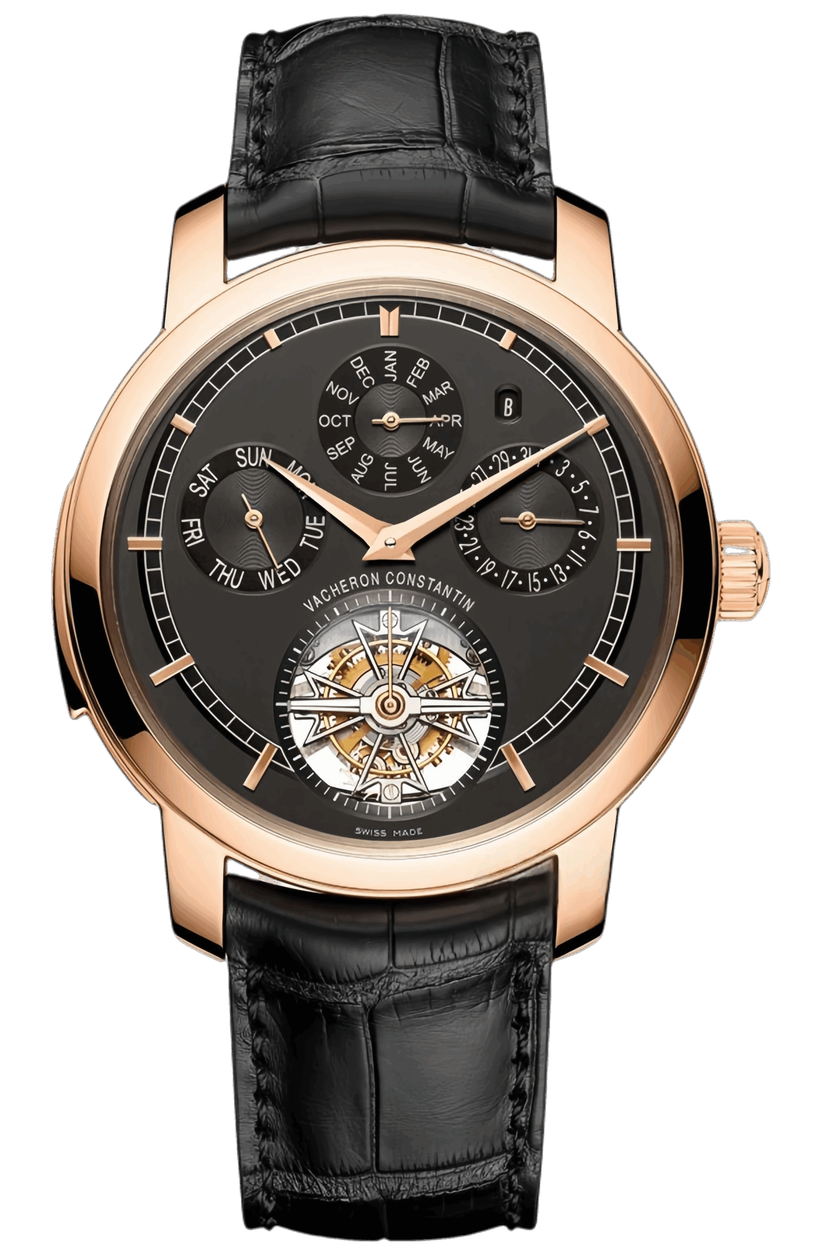 Vacheron Constantin Traditionnelle Ref. 80172/000R-B406 Super Clone Watch – Rose Gold Case Silver Dial Swiss Replica