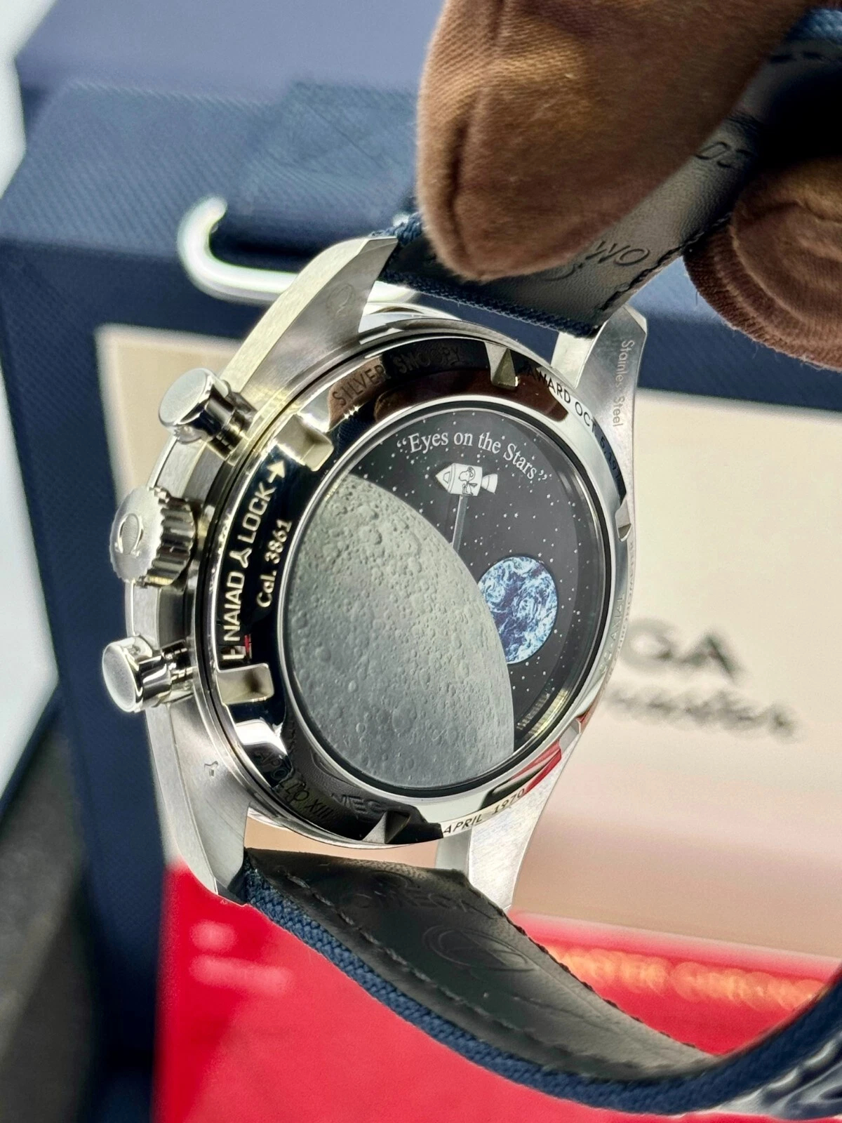 Omega Speedmaster Ref. 310.32.42.50.02.001 Super Clone Watch – White Dial Stainless Steel Bracelet Fake Replica (Snoopy Award 50th Anniversary) - 图片 8