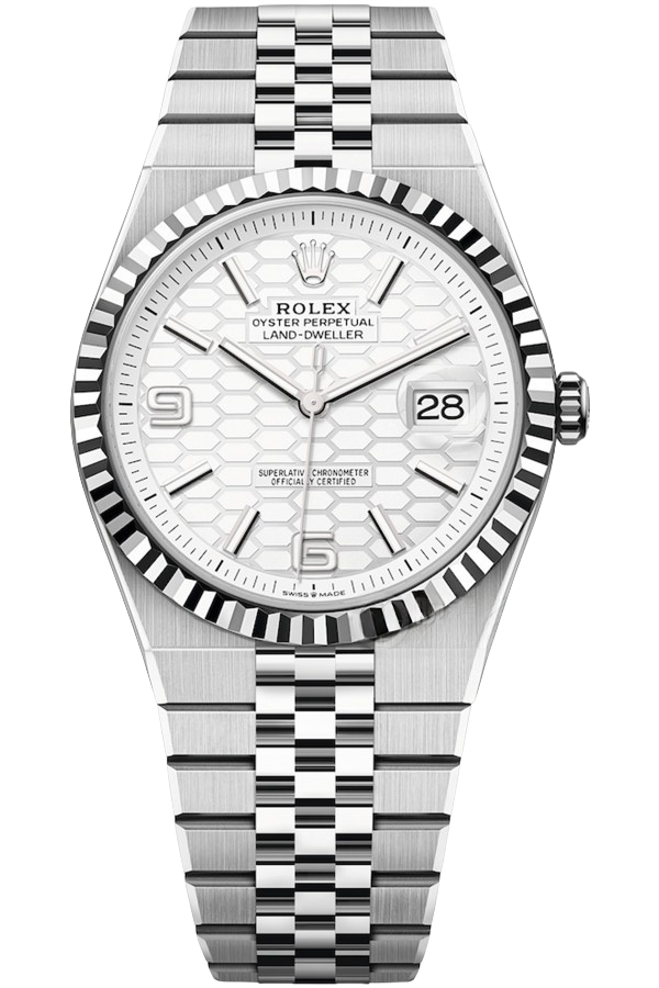 Rolex Land-Dweller 40mm M127334-0001 Super Clone Watch – Oyster Steel White Dial Replica