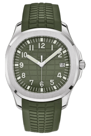 Patek Philippe Aquanaut Ref. 5168G-010 Super Clone Watch – Green Dial White Gold Case Fake Replica