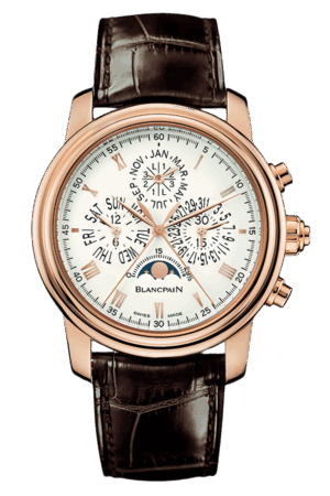 Blancpain Villeret Ref. 4286P-3642-55B Super Clone Watch – Platinum Perpetual Calendar White Dial Fake Replica