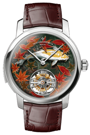 Vacheron Constantin Les Cabinotiers Ref. 6520C/000G-B605 Super Clone Watch – White Gold Case “The Four Seasons – Autumn” Artistic Enamel Swiss Replica