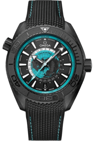 Omega Seamaster Planet Ocean Ref. 215.92.46.22.01.006 Super Clone Watch – Black Dial GMT Ceramic Bezel Replica