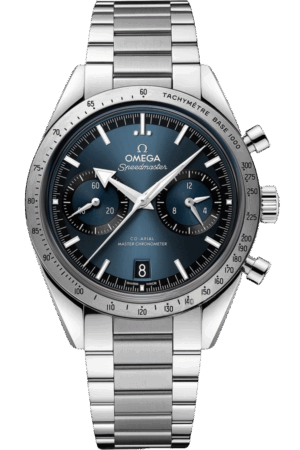 Omega Speedmaster Chronoscope Ref. 332.10.41.51.03.001 Super Clone Watch – Blue Dial Steel Fake Replica
