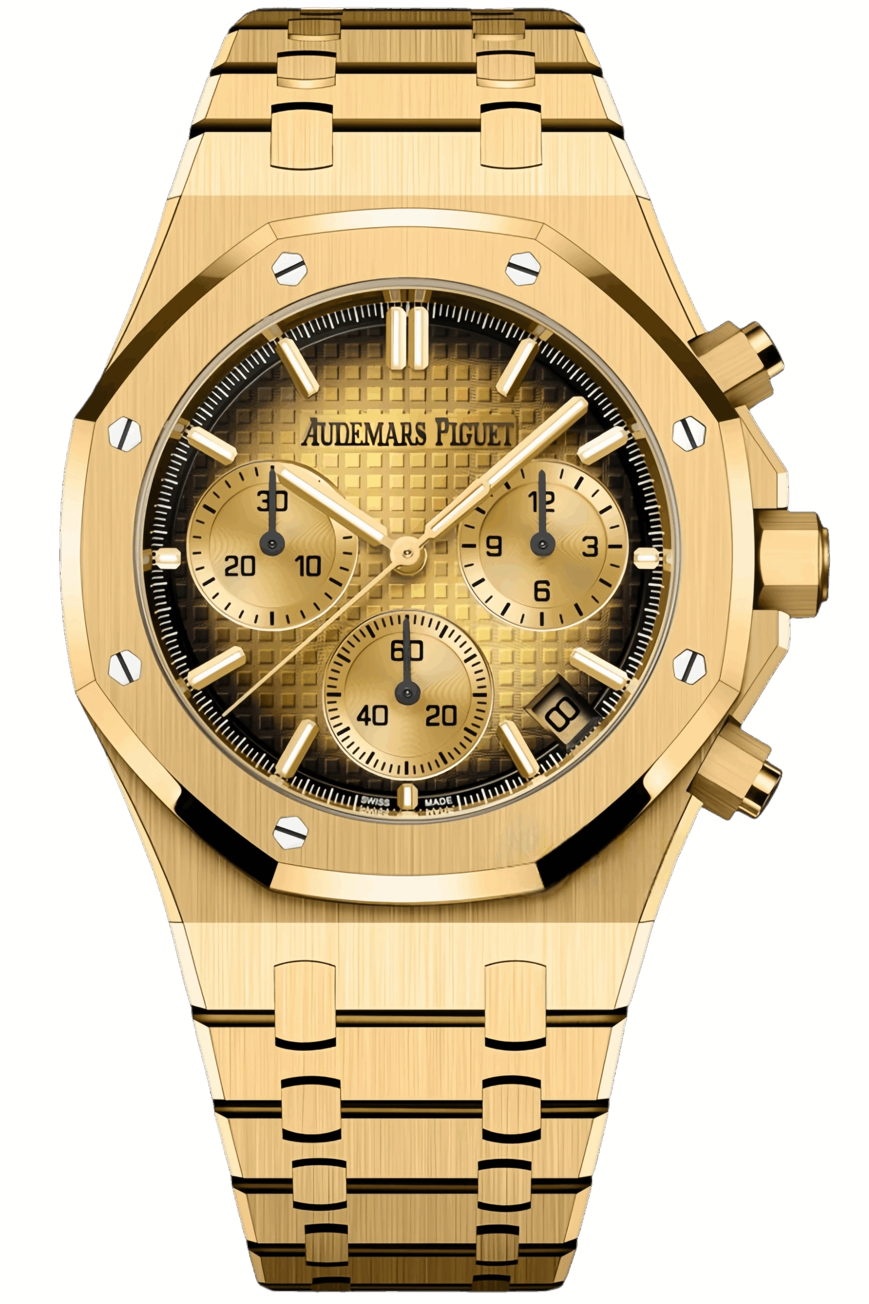 Audemars Piguet Royal Oak Chronograph Ref. 26240BA.OO.1320BA.02 Super Clone Watch – Yellow Gold “Salty Egg Yolk” Dial Swiss Replica