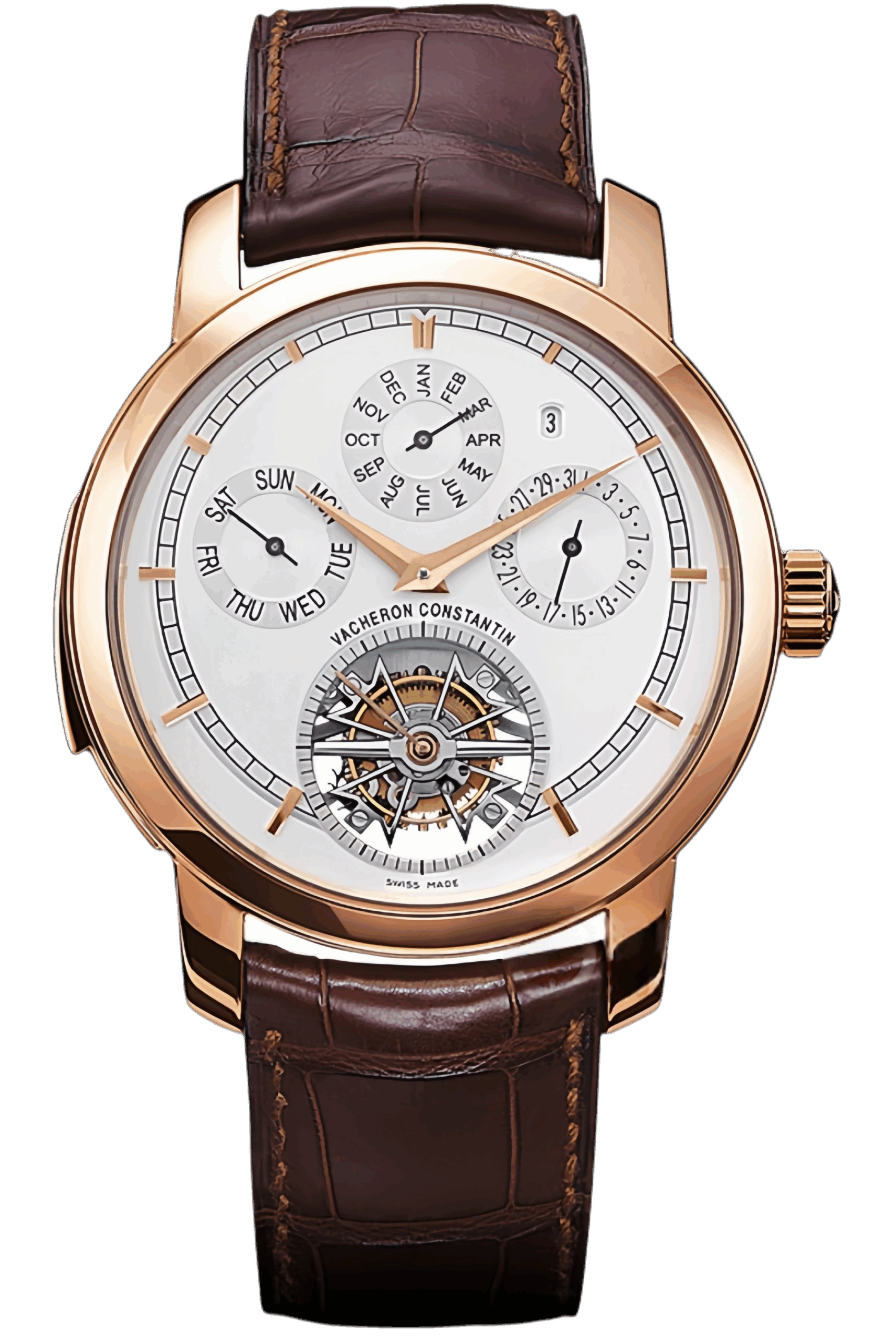 Vacheron Constantin Traditionnelle Ref. 80172/000R-9300 Super Clone Watch – Rose Gold Case White Dial Replica