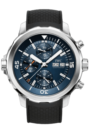 IWC Aquatimer Ref. IW376805 Super Clone Watch – Stainless Steel Black Dial “Jacques-Yves Cousteau Expedition” Special Edition Fake Replica