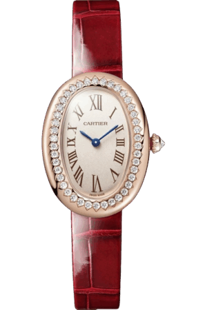 Cartier Baignoire WJBA0053 Super Clone Watch – Diamond Bezel Rose Gold Replica