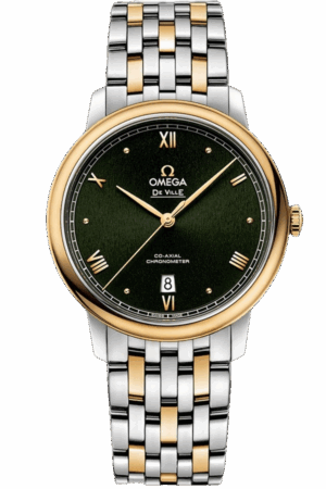 Omega De Ville Ref. 424.20.40.20.10.001 Super Clone Watch – Blue Dial Stainless Steel Bracelet Fake Replica