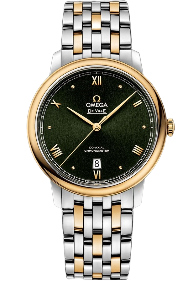 Omega De Ville Ref. 424.20.40.20.10.001 Super Clone Watch – Blue Dial Stainless Steel Bracelet Fake Replica