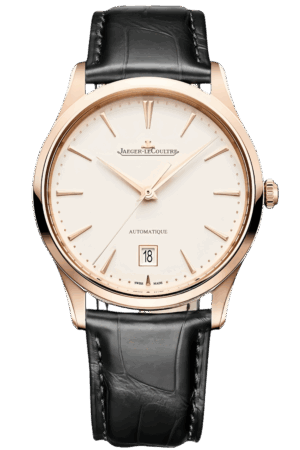Jaeger-LeCoultre Master Ultra Thin Ref. 1232511 Super Clone Watch – Silver Dial Stainless Steel Case Black Leather Strap Replica