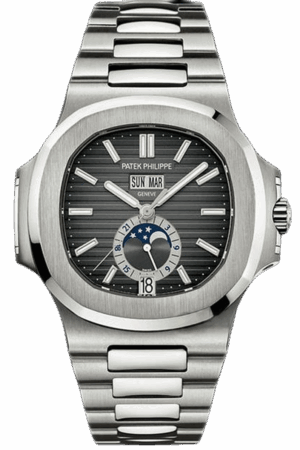 Patek Philippe Nautilus Ref. 5726/1A-001 Super Clone Watch – Blue Dial Stainless Steel Annual Calendar Fake Replica